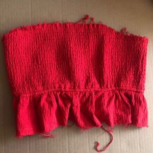 Wild Honey Bandeau/strapless Crop Top